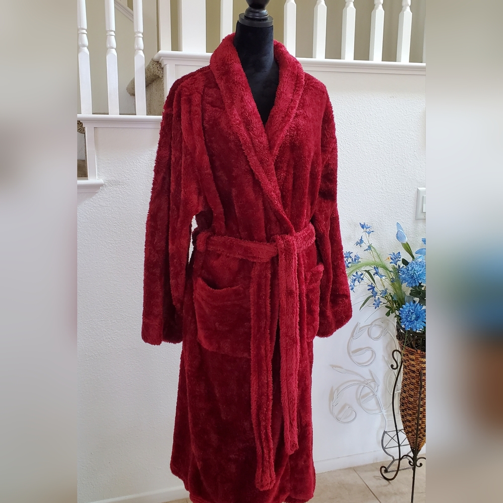 Women's Plush Soft Robe - Picture 2 of 8